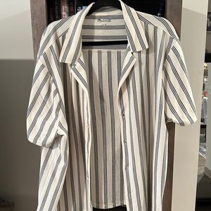 Madewell soft cotton short sleeve button up